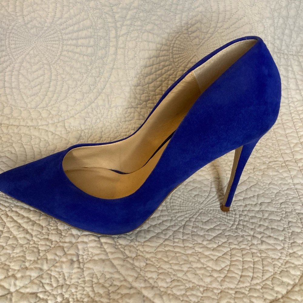 Steve Madden Women’s Blue Suede Pointed-toe Stilettos Pumps High Heels Size 8.5 - Picture 6 of 14